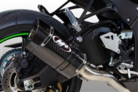 2021-2025 Kawasaki Ninja ZX10R M4 Tech 1 Cat Delete Slip On Exhaust System Carbon Fiber Muffler (KA9974)