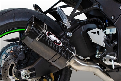 2021-2025 Kawasaki Ninja ZX10R M4 Tech 1 Cat Delete Slip On Exhaust System Carbon Fiber Muffler (KA9974)
