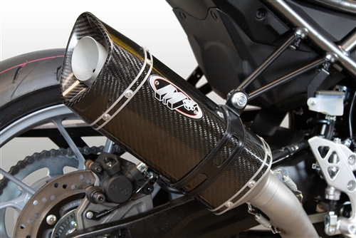 2023-2025 Suzuki GSX8S (GSX-8S) / GSX8R (GSX-8R) M4 Exhaust Full System Race Mount Scalene Carbon Fiber Canister (SU8024)