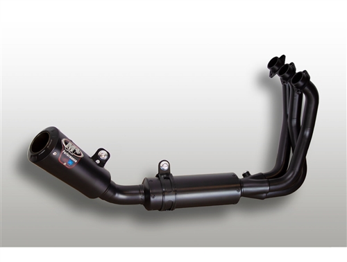 2021-2025 Yamaha MT09 M4 All Black Full Exhaust System Black Muffler (YA6932)