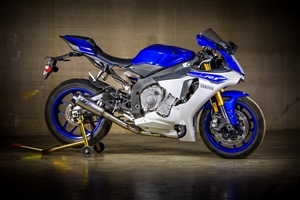 2015-2025 Yamaha R1 M4 GP2 Slip On (with Catalytic Converter Eliminator) Exhaust System w/ Titanium Muffler (YA9926GP-CE)