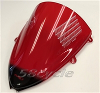 2008-2011 Honda CBR1000RR Puig Double Bubble Windshield / Windscreen (4623R) - Red