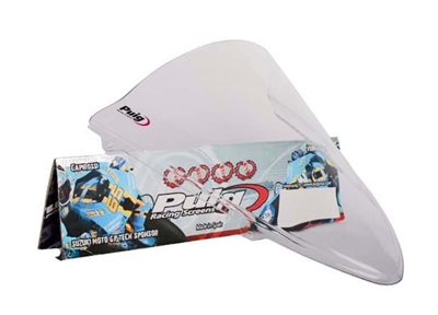 2008-2012 Kawasaki Ninja 250R Puig Racing Double Bubble Windshield / Windscreen (4626W) - Clear
