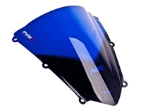 2007-2012 Honda CBR600RR Puig Racing Double Bubble Windshield / Windscreen (4356A) - Blue