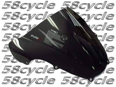 2000-2003 Suzuki GSXR750 Puig Racing Double Bubble Windshield / Windscreen (0189F) - Dark Smoke