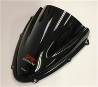 2008-2010 Suzuki GSXR750 Puig Z-Racing Double Bubble Windshield / Windscreen (4629S) - Black (with GSXR Logo)