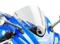 2008-2010 Suzuki GSXR600 Puig Z-Racing Double Bubble Windshield / Windscreen (4629W) - CLEAR