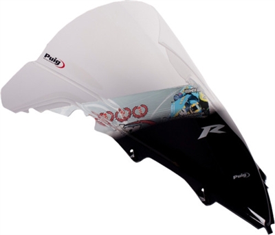 2009-2014 Yamaha R1 Puig Racing Double Bubble Windshield / Windscreen (4935W) - Clear