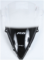 2003-2005 Yamaha R6 / 2006-2009 R6S Clear Puig Racing Double Bubble Windshield / Windscreen (1328W)