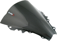 2006-2007 Yamaha R6 Puig Racing Double Bubble Windshield / Windscreen (4059C) - Carbon Fiber Look