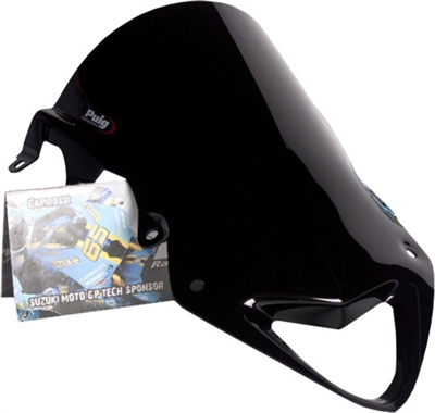 2010 BMW S1000RR Puig Racing Double Bubble Windscreen - Black