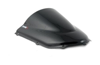 2004-2005 Kawasaki ZX10R Puig Racing Double Bubble Windshield / Windscreen (1657C) - Carbon Fiber Look