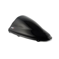 2005-2006 Kawasaki ZX6RR / ZX6R 636 Black Puig Racing Double Bubble Windshield / Windscreen (4053N)