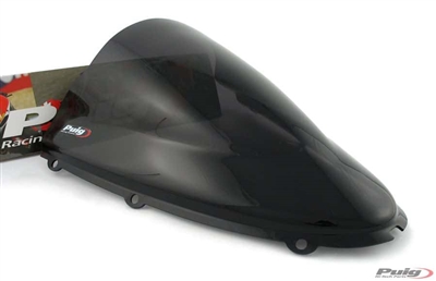 2006-2022 Kawasaki ZX14 Dark Smoke Puig Racing Double Bubble Windshield / Windscreen (4057F)