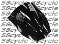 2000-2002 Kawasaki ZX6R / 2005-2008 ZZR600 Puig Racing Double Bubble Windshield / Windscreen (0514N) - Black