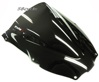 2000-2002 Kawasaki ZX6R / 2005-2008 ZZR600 Puig Racing Double Bubble Windshield / Windscreen (0514F) - Dark Smoke