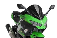 2018-2024 Kawasaki Ninja 400 Puig Z-Racing Double Bubble Windshield / Windscreen (9976N) - Black