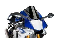 2015-2019 Yamaha R1 Puig Z-Racing Double Bubble Windshield / Windscreen (7648N) - Black