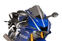 2017-2025 Yamaha R6 Puig Z-Racing Double Bubble Windshield / Windscreen (9723F) - Dark Smoke