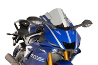 2017-2025 Yamaha R6 Puig Z-Racing Double Bubble Windshield / Windscreen (9723H) - Smoke