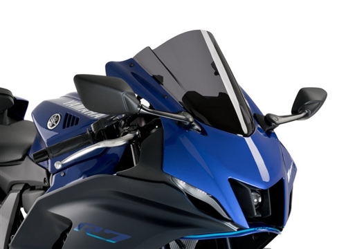 2022-2025 Yamaha R7 Puig Z-Racing Double Bubble Windshield / Windscreen (9723F) - Dark Smoke