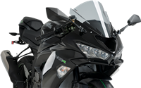 2009-2022 Kawasaki ZX6R Puig Z-Racing Double Bubble Windshield / Windscreen (3177H) - Smoke