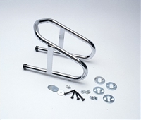 Removable Pop Chock Motorcycle Wheel Tire Stand - Chrome