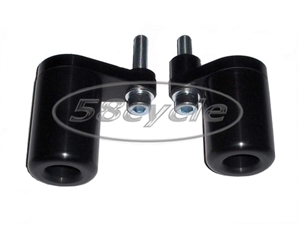 2009-2014 Yamaha R1 Black Pro Impact Frame Sliders