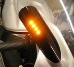2005-2006 Kawasaki ZX6RR / ZX6R 636 Pig Spotter Mirrors - LED Signals