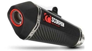 2011-2020 Suzuki GSXR600/750  Scorpion Serket Taper Full Exhaust System - Carbon Fiber Can (RSI109SYSCEO)