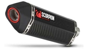 2014-2020 Suzuki V Strom 1000 Scorpion Serket Parallel Slip-On Exhaust System - Carbon Fiber Can (RSI115CEO)