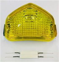 Clear Alternatives 2004-2005 Suzuki GSXR600 YELLOW Rear Brake Tail Light with Integrated Signals - Sequential (CTL-0060-QY-new)