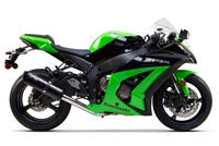 2011-2015 Kawasaki ZX10R Two Brothers Racing - Black Series Cat-Elimination Slip On Exhaust System