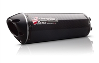 2011-2012 Yamaha FZ8 Two Brothers Racing Slip On Exhaust System Silver Series with M-2 Carbon Fiber Canister (005-3050405V-S)