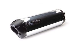 2013 Kawasaki Z800 Two Brothers Racing - Black Series - Slip On Exhaust System - M2 Aluminum Canister (005-3560406V-B)