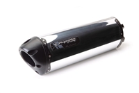 2013-2014 Yamaha FZ8 Two Brothers Racing Slip On Exhaust System Black Series with M-2 Aluminum Canister (005-3720406V-B)
