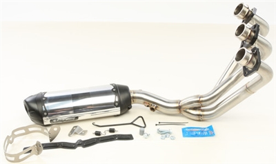 2014-2024 Yamaha FZ-09 / MT-09 Two Brothers Racing Full Exhaust System - S1R - BLACK Series - Aluminum Canister (005-3790106-S1B)