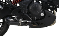 2015-2024 Kawasaki Versys 650 Two Brothers Racing Full Exhaust System - S1R -Black Series - Carbon Fiber Canister (005-4460105-S1B)