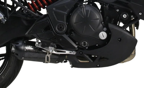 2015-2024 Kawasaki Versys 650 Two Brothers Racing Full Exhaust System - S1R -Black Series - Carbon Fiber Canister (005-4460105-S1B)