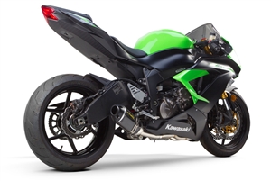 2009-2024 Kawasaki ZX6R Two Brothers Racing Full Exhaust System - S1R Carbon Fiber Canister (005-3860105-S1)