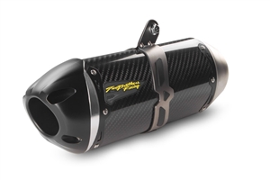 2014-2024 CanAm Spyder RT / RT Limited Two Brothers Racing Slip-on Exhaust System - S1R - Carbon Fiber Canister (005-3930405-S1)