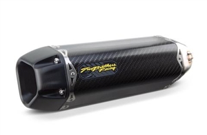 2002-2024 Honda Ruckus Two Brothers Racing Slip On Exhaust System Tarmac Carbon Fiber Canister (005-3990105-T)