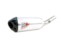 2014-2018 Kawasaki KLR650 Two Brothers Racing Slip On Exhaust System - S1R Aluminum Canister (005-4010406-S1)