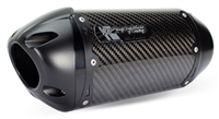 2008-2021 Yamaha R6 Two Brothers Racing Full Exhaust System - S1R Black 3K Carbon Fiber Canister (005-4060105-S1B)