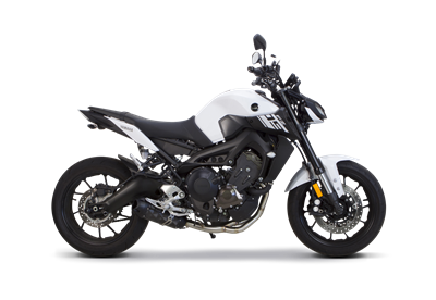 2014-2020 Yamaha FZ-09 / MT-09 / FJ-09 / XSR900 Two Brothers Racing Full Exhaust System - S1R - BLACK Series - Carbon Fiber Canister (005-4170107-S1B)