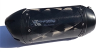 2015-2024 Yamaha R1 Two Brothers Slip-on Exhaust System - Typhoon - Oval Carbon Fiber (005-42604-TY)