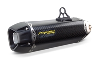 2009-2024 Kawasaki Z800 Two Brothers Racing Slip On Exhaust System Tarmac Carbon Fiber Canister (005-4270405-T)