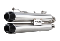 2016-2017 Polaris RZR XP4 / XP1000 Turbo Two Brothers Racing Dual Slip-On Exhaust System - S1R Stainless Steel Canisters (005-4420409D)