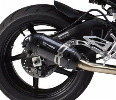 2017-2024 Yamaha FZ-10 / MT-10 Two Brothers Racing Cat Eliminator Slip On Exhaust System - S1R - BLACK Series - Carbon Fiber Canister (005-4530407-S1B)