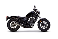 2017-2024 Honda Rebel 300 / 500 Two Brothers Comp-S Slip On Exhaust System Stainless Steel with Carbon Fiber End Cap (005-4830499)